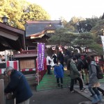 日吉神社の元旦風景